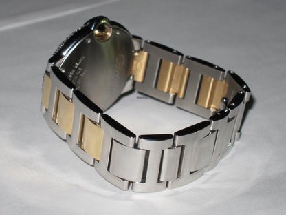 Cartier Ballon Bleu 36mm Quartz Women's Watch Steel Case With Gold/Steel Strap Authentic Luxury Timepiece