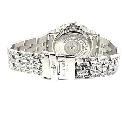 Breitling Quartz Women's Watch With Steel Case and Strap Authentic Luxury Timepiece