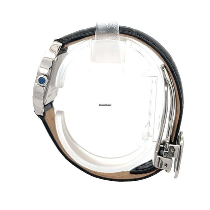 Cartier Santos Demoiselle Quartz Women's Watch Steel Case With Leather Strap Authentic Luxury Timepiece