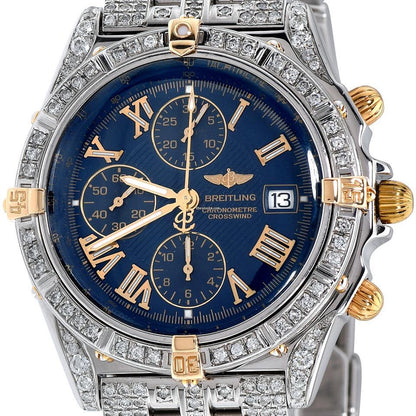 Breitling Windrider Automatic Men's Watch With Steel Case and Strap Authentic Luxury Timepiece