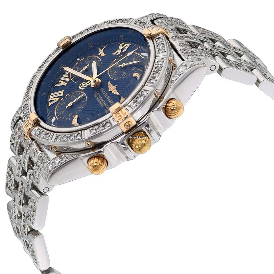 Breitling Windrider Automatic Men's Watch With Steel Case and Strap Authentic Luxury Timepiece