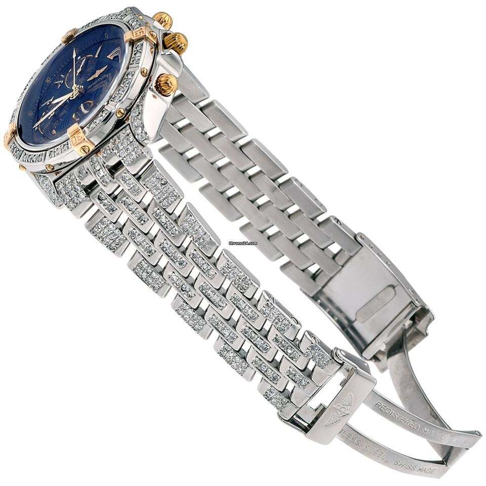 Breitling Windrider Automatic Men's Watch With Steel Case and Strap Authentic Luxury Timepiece