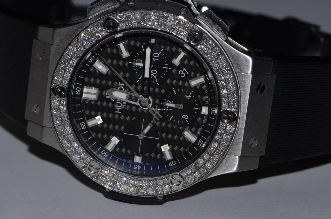 Hublot Big Bang Automatic Men's Watch Steel Case With Rubber Strap Authentic Luxury Timepiece