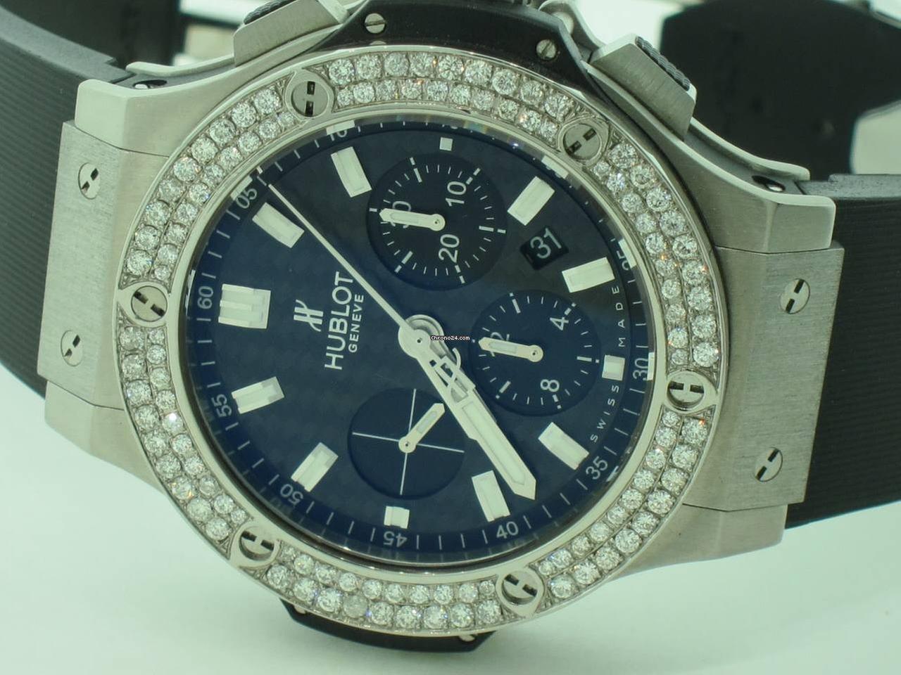 Hublot Big Bang Automatic Men's Watch Steel Case With Rubber Strap Authentic Luxury Timepiece