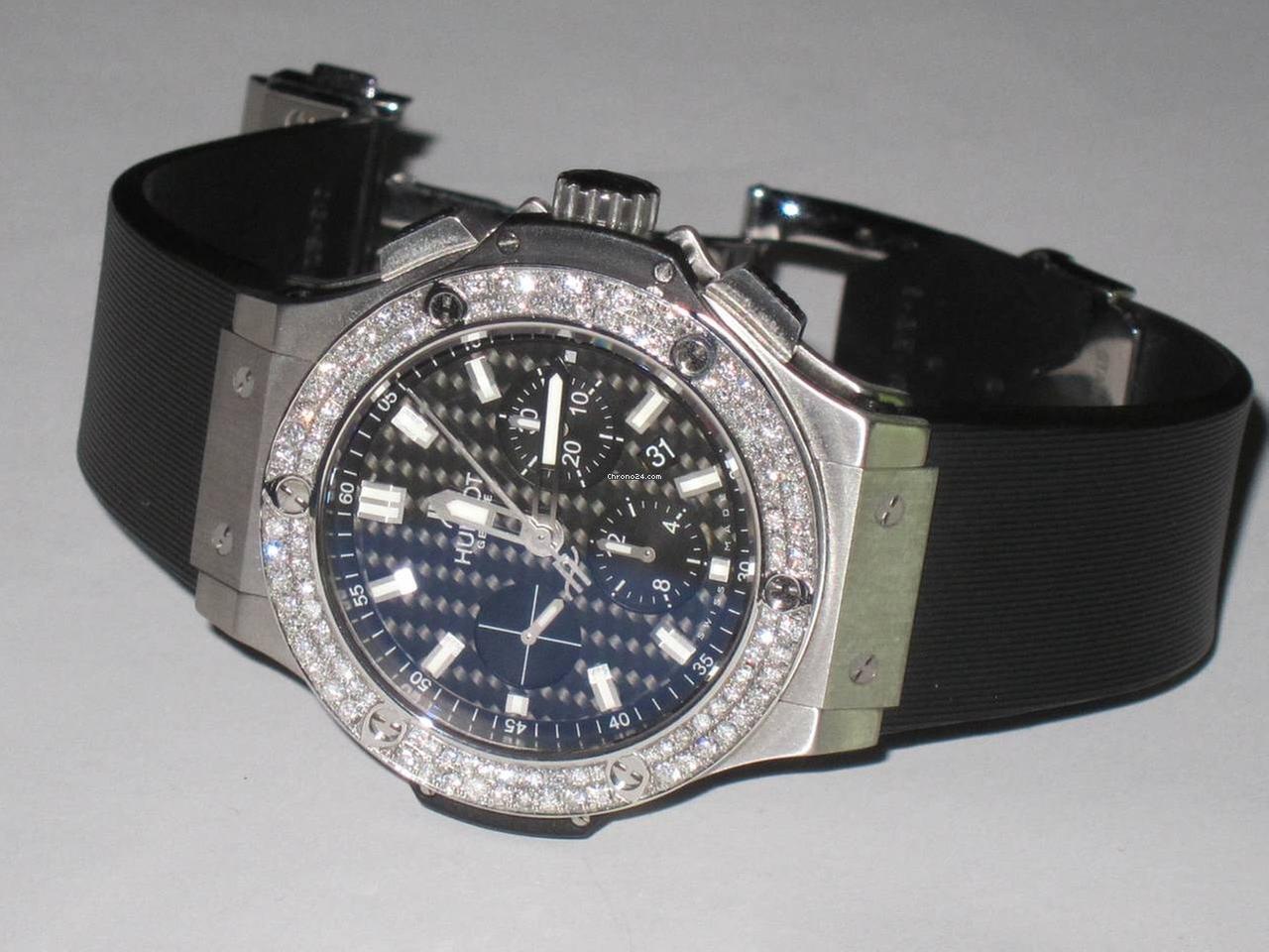 Hublot Big Bang Automatic Men's Watch Steel Case With Rubber Strap Authentic Luxury Timepiece