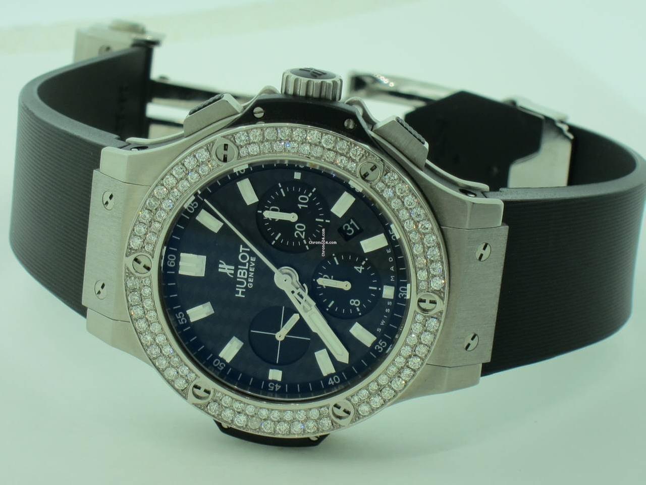 Hublot Big Bang Automatic Men's Watch Steel Case With Rubber Strap Authentic Luxury Timepiece
