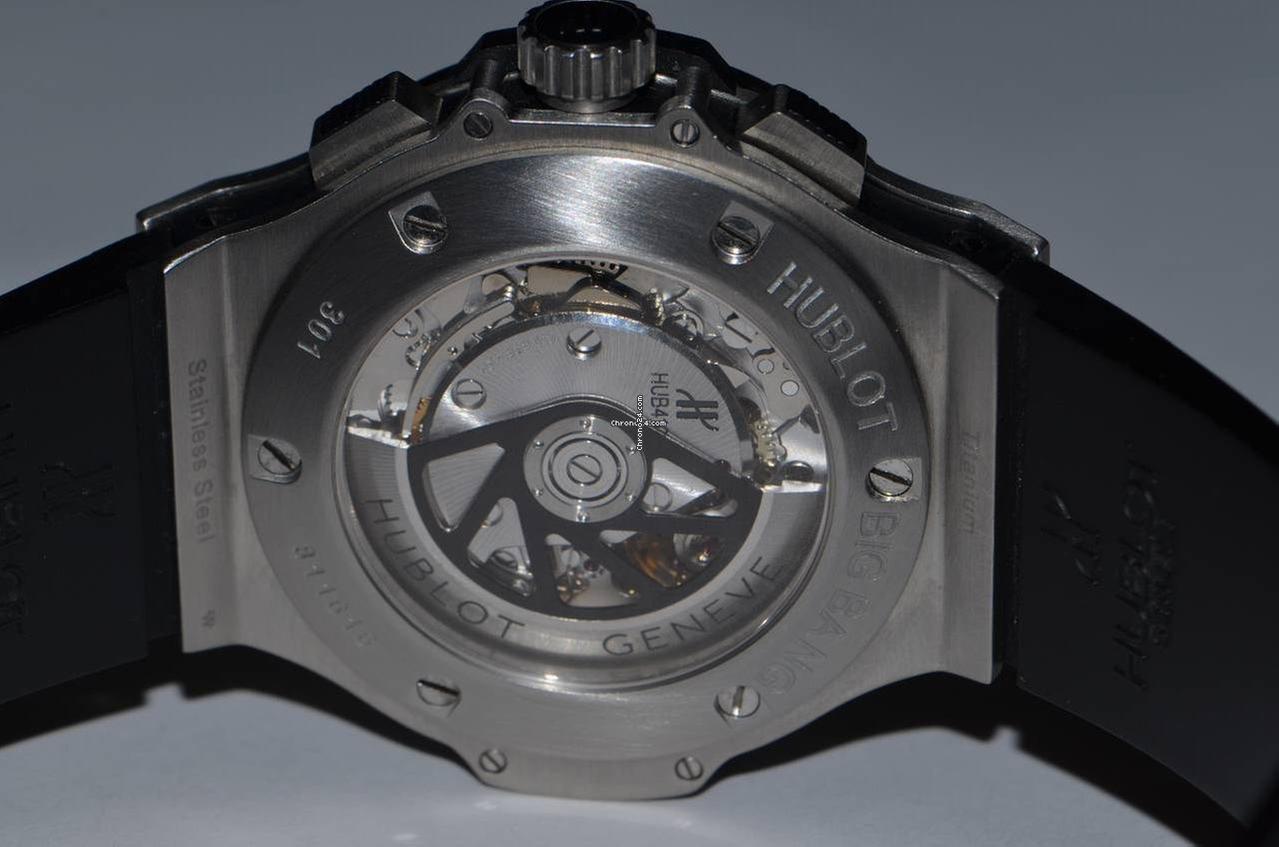 Hublot Big Bang Automatic Men's Watch Steel Case With Rubber Strap Authentic Luxury Timepiece