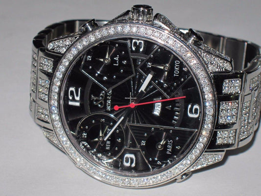 Jacob & Co. Quartz Men's Watch With Steel Case and Strap Authentic Luxury Timepiece