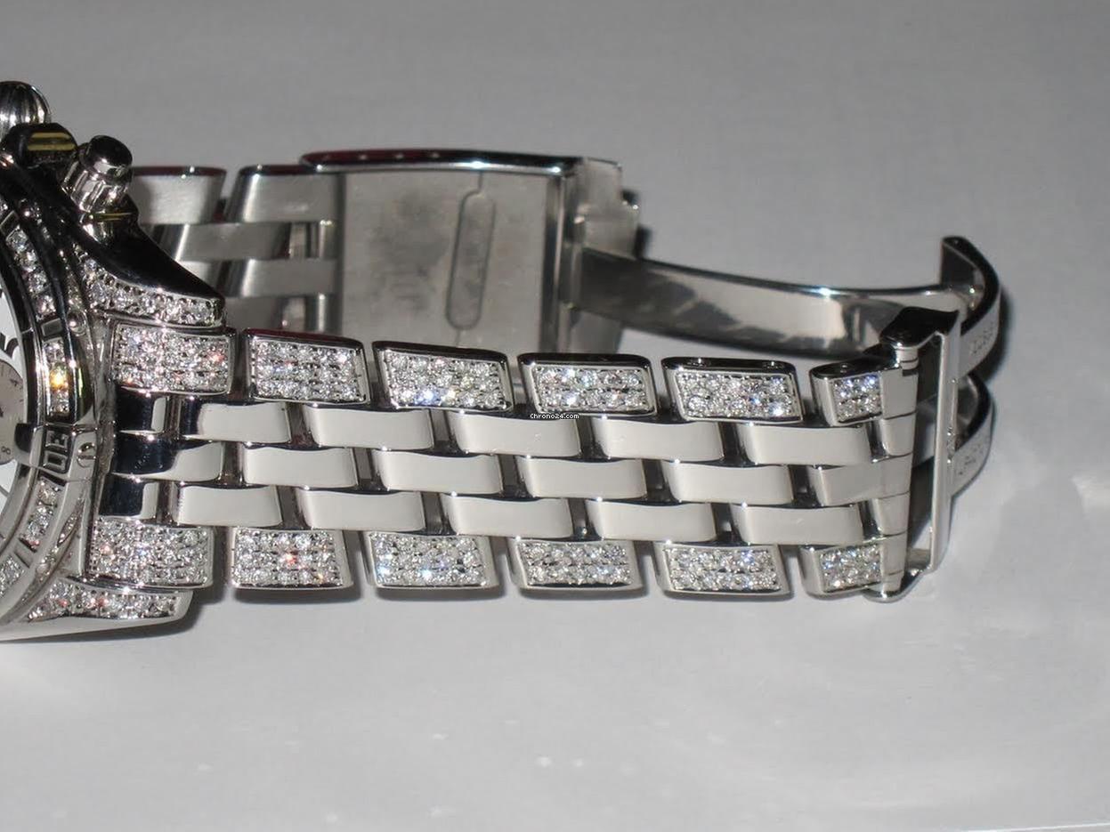 Breitling Chronomat Evolution Automatic Men's Watch With Steel Case and Strap Authentic Luxury Timepiece