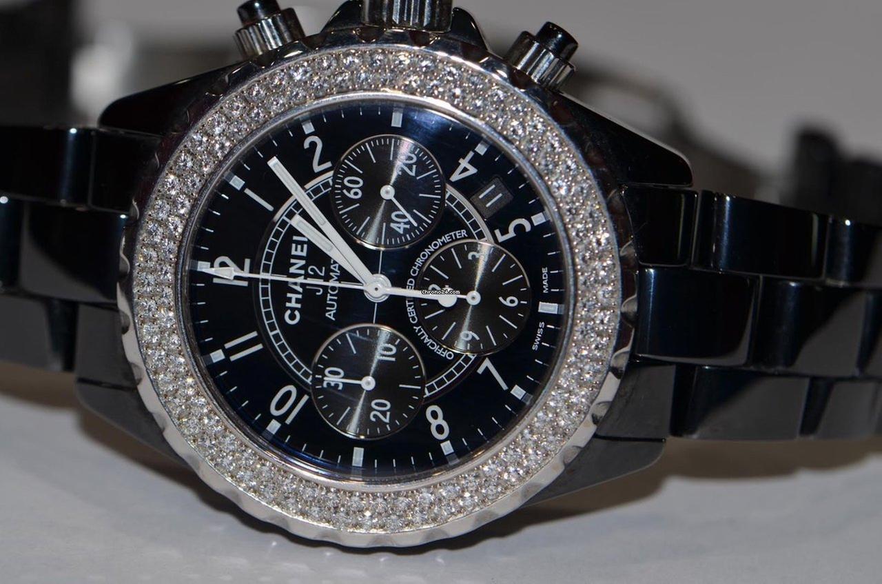 Chanel J12 Automatic Men's Watch With Ceramic Case and Strap Authentic Luxury Timepiece