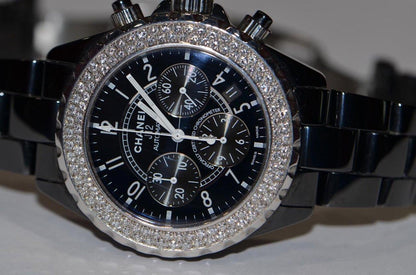 Chanel J12 Automatic Men's Watch With Ceramic Case and Strap Authentic Luxury Timepiece