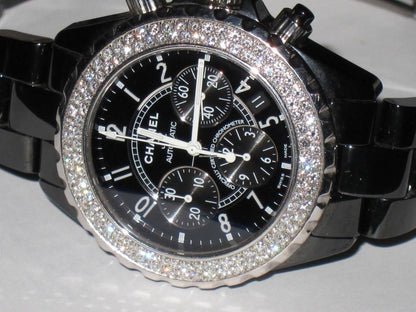 Chanel J12 Automatic Men's Watch With Ceramic Case and Strap Authentic Luxury Timepiece