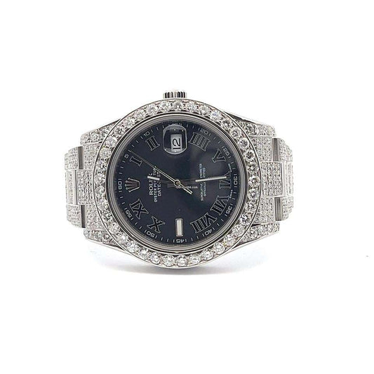 Rolex Datejust II Automatic Men's Watch With Steel Case and Strap Authentic Luxury Timepiece