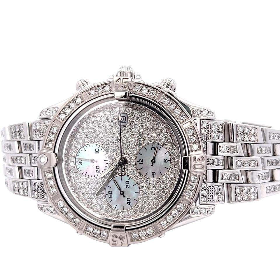 Breitling Windrider Automatic Men's Watch With Steel Case and Strap Authentic Luxury Timepiece