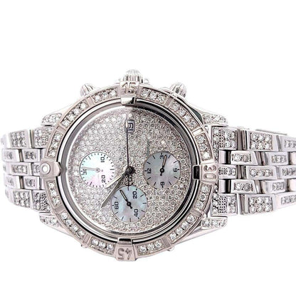 Breitling Windrider Automatic Men's Watch With Steel Case and Strap Authentic Luxury Timepiece