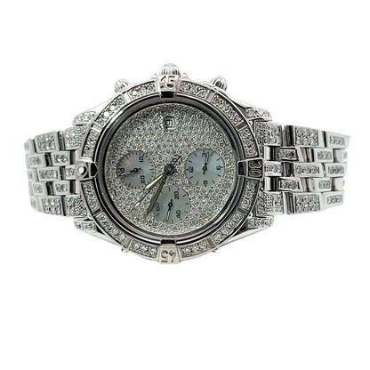 Breitling Windrider Automatic Men's Watch With Steel Case and Strap Authentic Luxury Timepiece