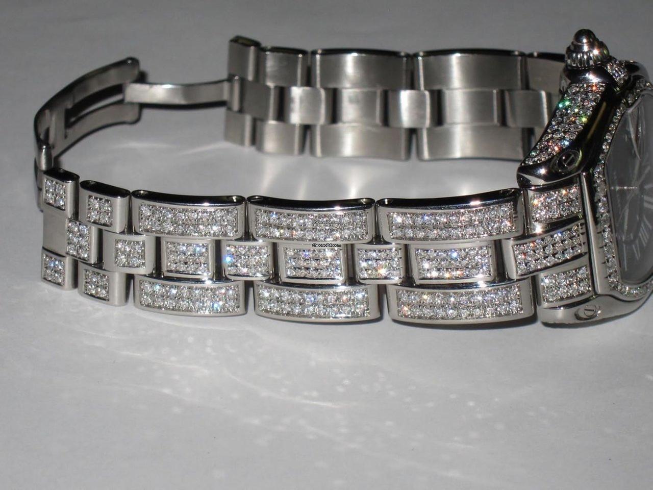 Cartier Roadster Automatic Men's Watch With Steel Case and Strap Authentic Luxury Timepiece