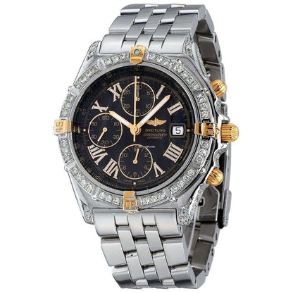 Breitling Windrider Automatic Men's Watch With Steel Case and Strap Authentic Luxury Timepiece