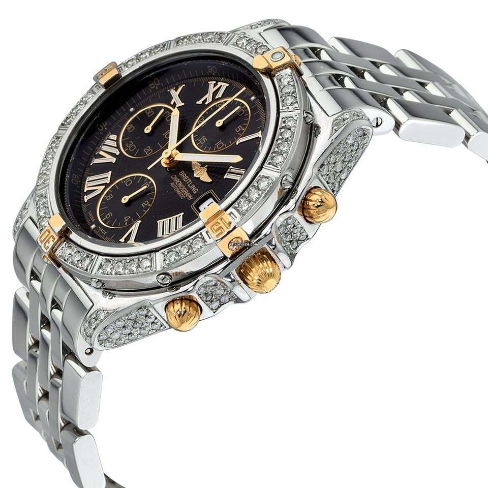 Breitling Windrider Automatic Men's Watch With Steel Case and Strap Authentic Luxury Timepiece