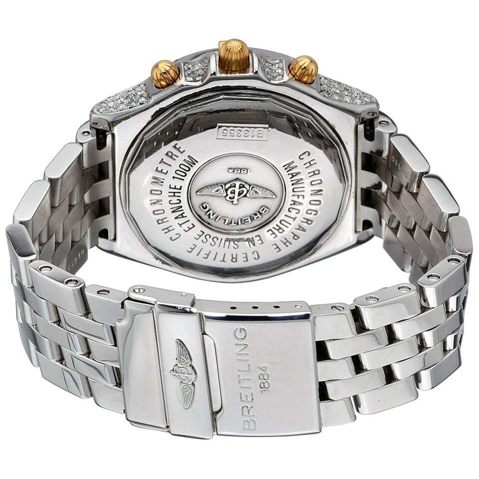 Breitling Windrider Automatic Men's Watch With Steel Case and Strap Authentic Luxury Timepiece