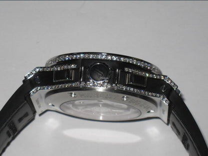 Hublot Big Bang Automatic Men's Watch Steel Case With Leather Strap Authentic Luxury Timepiece