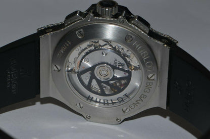 Hublot Big Bang Automatic Men's Watch Steel Case With Leather Strap Authentic Luxury Timepiece