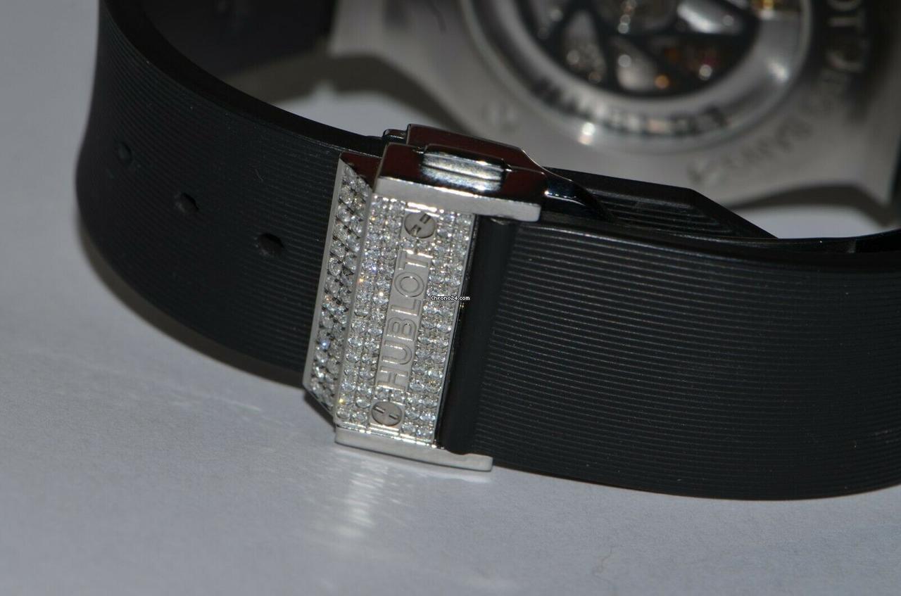 Hublot Big Bang Automatic Men's Watch Steel Case With Leather Strap Authentic Luxury Timepiece