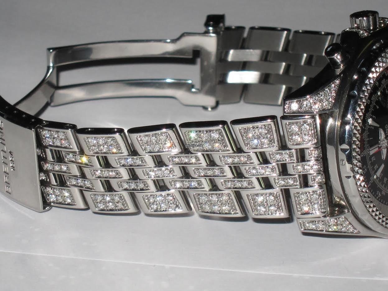 Breitling Bentley Motors Automatic Men's Watch With Steel Case and Strap Authentic Luxury Timepiece