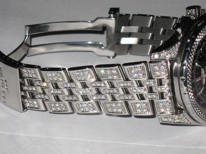 Breitling Bentley Motors Automatic Men's Watch With Steel Case and Strap Authentic Luxury Timepiece