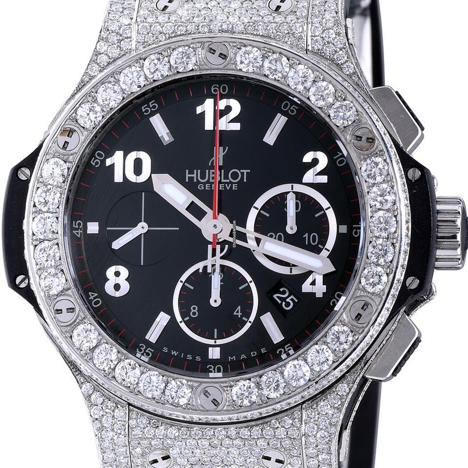 Hublot Big Bang Automatic Men's Watch Steel Case With Rubber Strap Authentic Luxury Timepiece