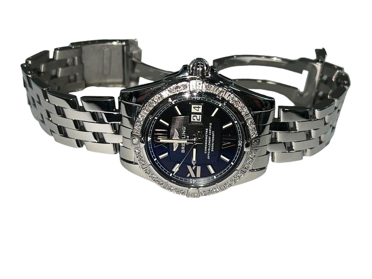 Breitling Chronomat Automatic Men's Watch With Steel Case and Strap Authentic Luxury Timepiece