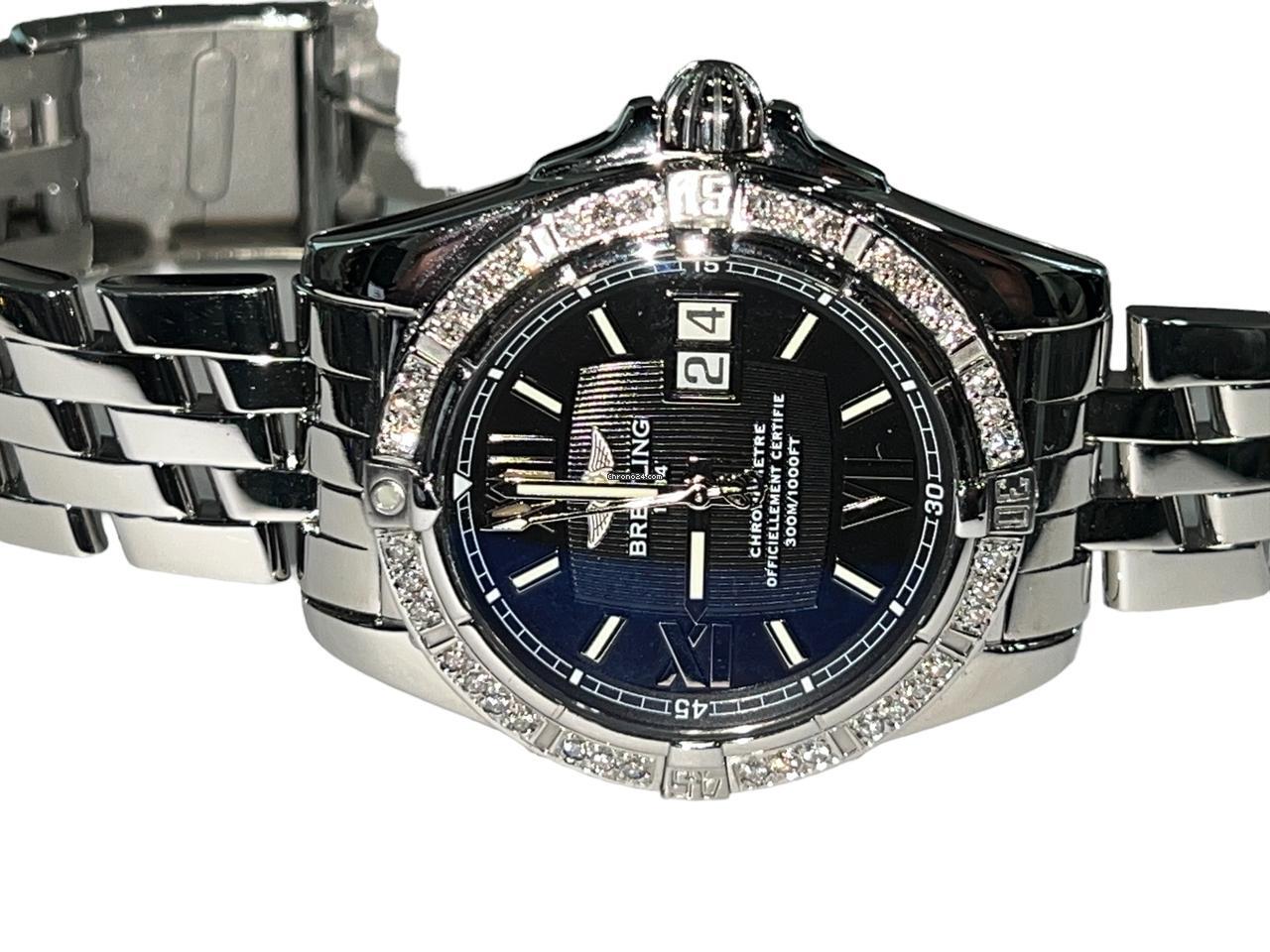 Breitling Chronomat Automatic Men's Watch With Steel Case and Strap Authentic Luxury Timepiece