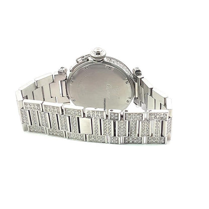 Cartier Pasha Automatic Women's Watch With Steel Case and Strap Authentic Luxury Timepiece