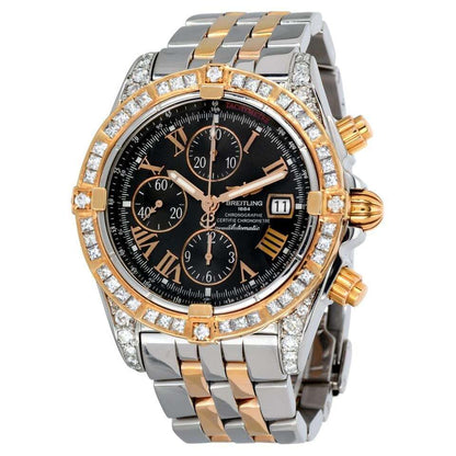 Breitling Chronomat Evolution Automatic Men's Watch Gold/Steel Case With Gold/Steel Strap Authentic Luxury Timepiece