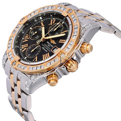 Breitling Chronomat Evolution Automatic Men's Watch Gold/Steel Case With Gold/Steel Strap Authentic Luxury Timepiece