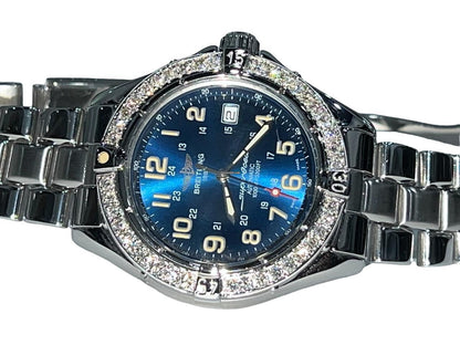 Breitling Superocean Automatic Men's Watch With Steel Case and Strap Authentic Luxury Timepiece