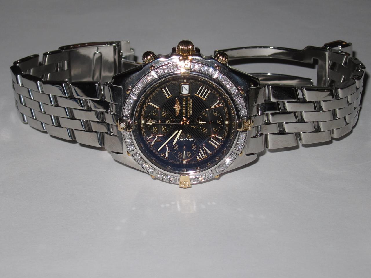 Breitling Windrider Automatic Men's Watch With Steel Case and Strap Authentic Luxury Timepiece