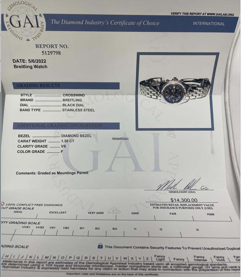 Breitling Windrider Automatic Men's Watch With Steel Case and Strap Authentic Luxury Timepiece