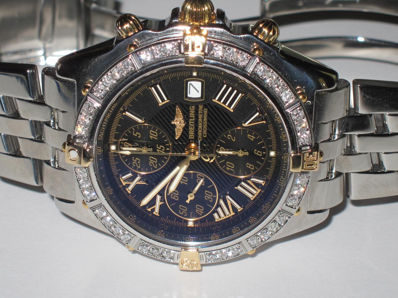 Breitling Windrider Automatic Men's Watch With Steel Case and Strap Authentic Luxury Timepiece