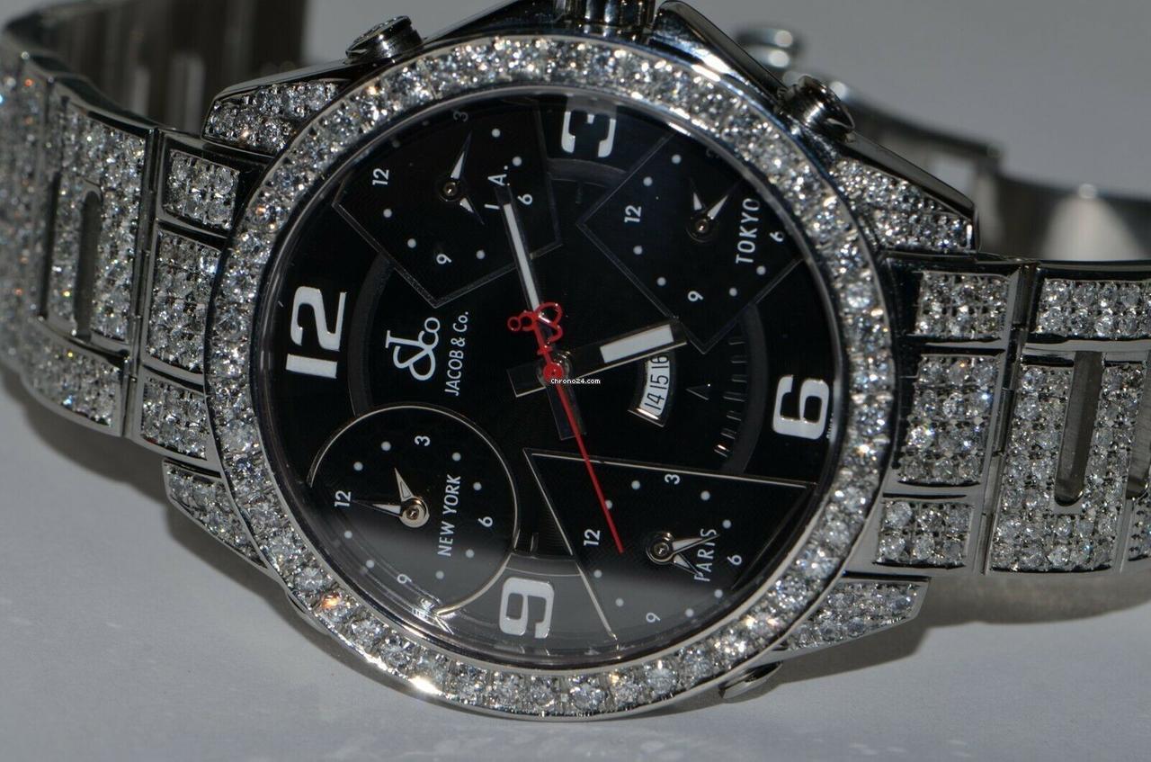 Jacob & Co. Quartz Men's Watch With Steel Case and Strap Authentic Luxury Timepiece