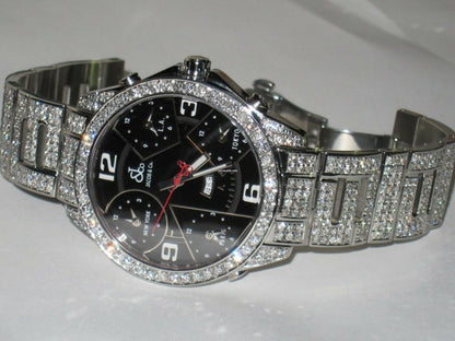 Jacob & Co. Quartz Men's Watch With Steel Case and Strap Authentic Luxury Timepiece