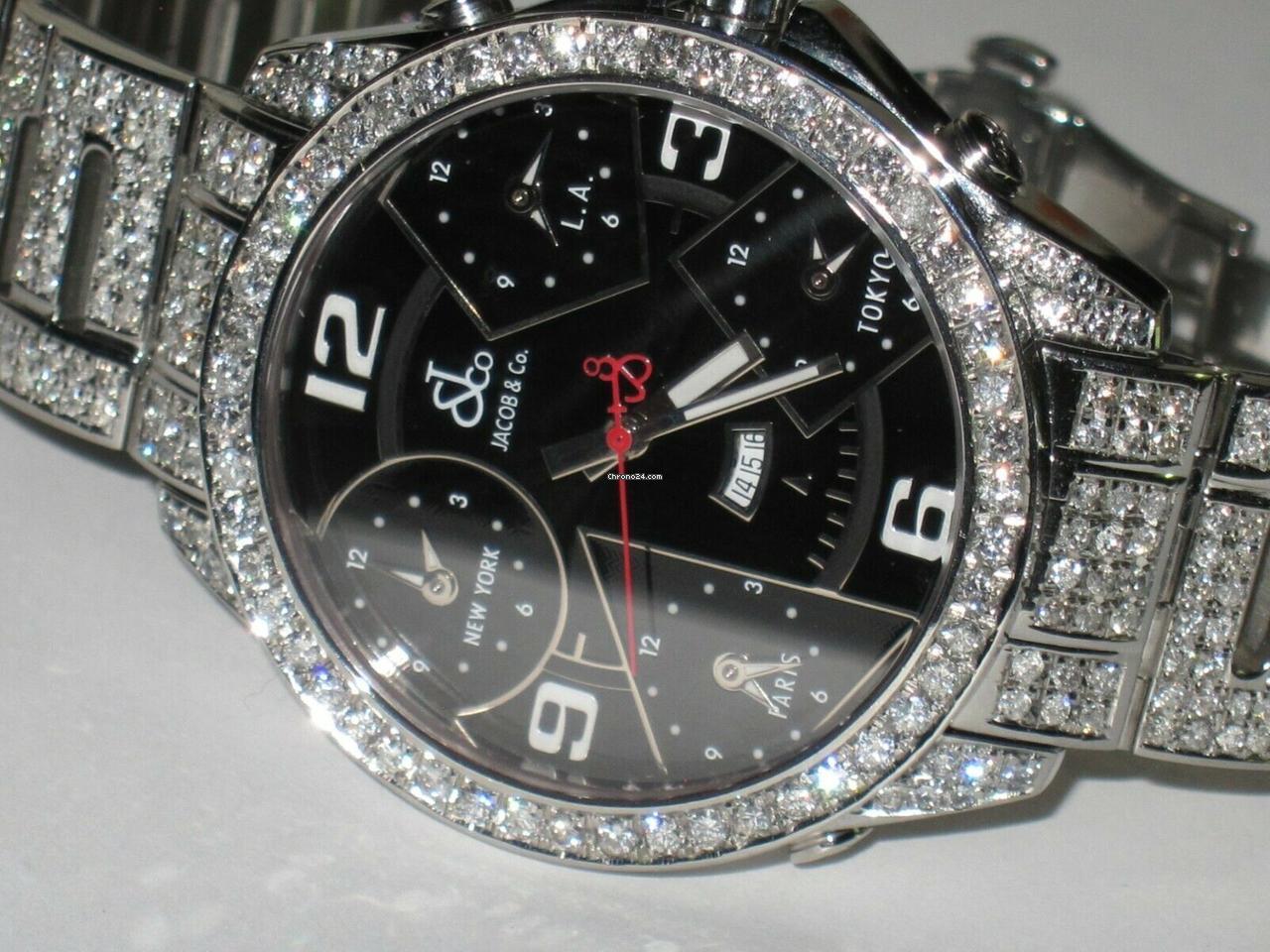 Jacob & Co. Quartz Men's Watch With Steel Case and Strap Authentic Luxury Timepiece