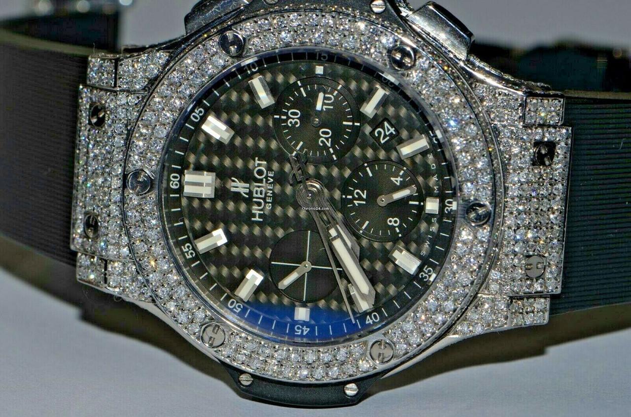 Hublot Big Bang Automatic Men's Watch Steel Case With Leather Strap Authentic Luxury Timepiece