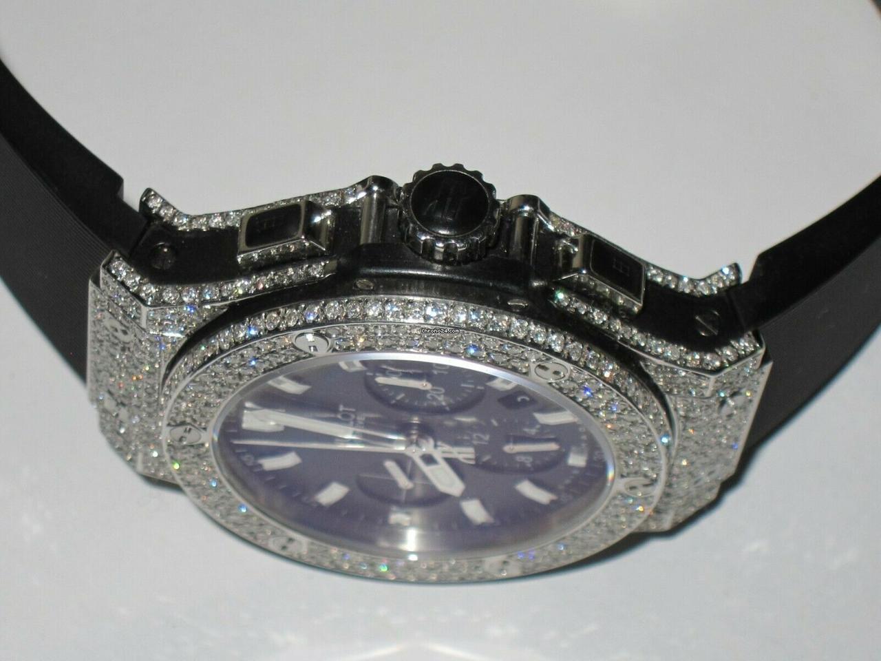 Hublot Big Bang Automatic Men's Watch Steel Case With Leather Strap Authentic Luxury Timepiece