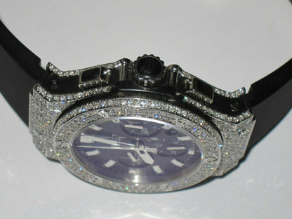 Hublot Big Bang Automatic Men's Watch Steel Case With Leather Strap Authentic Luxury Timepiece