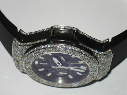 Hublot Big Bang Automatic Men's Watch Steel Case With Leather Strap Authentic Luxury Timepiece