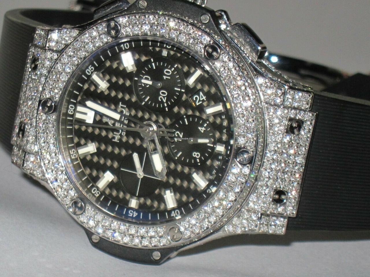 Hublot Big Bang Automatic Men's Watch Steel Case With Leather Strap Authentic Luxury Timepiece