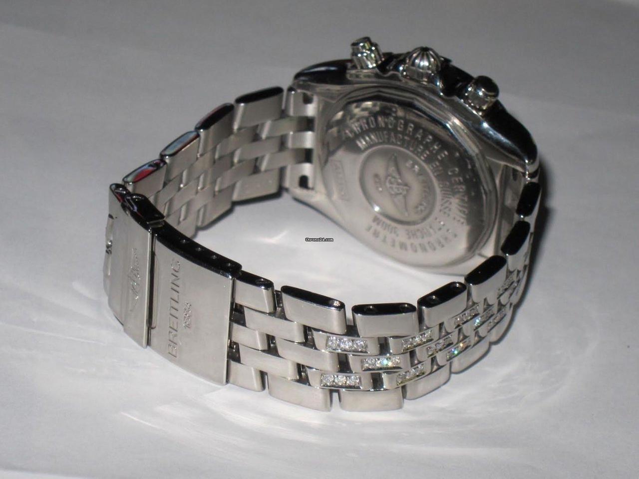 Breitling Chronomat Evolution Automatic Men's Watch With Steel Case and Strap Authentic Luxury Timepiece