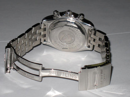 Breitling Chronomat Evolution Automatic Men's Watch With Steel Case and Strap Authentic Luxury Timepiece