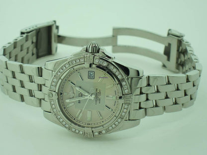 Breitling Galactic 30 Quartz Women's Watch With Steel Case and Strap Authentic Luxury Timepiece